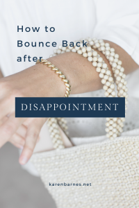 Woman with her handbag bouncing back from disappointment