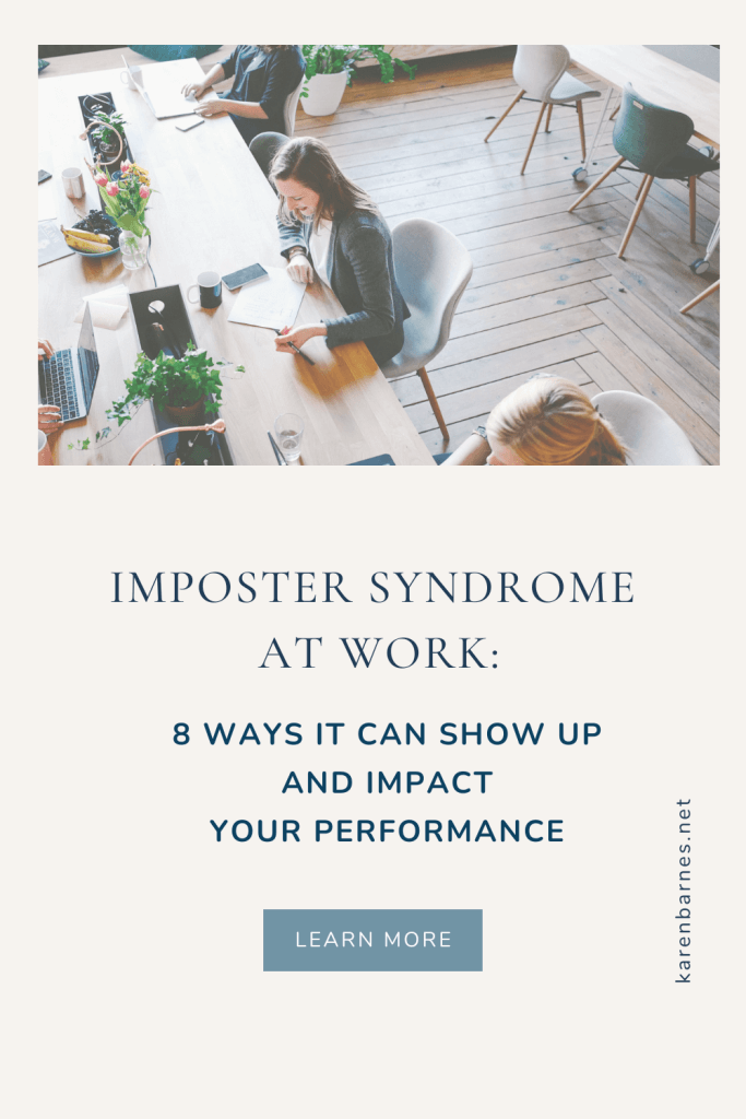 A woman experiencing imposter syndrome at work.