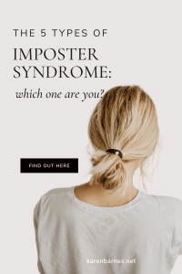 The back of a woman who is suffering from one of the types of imposter syndrome